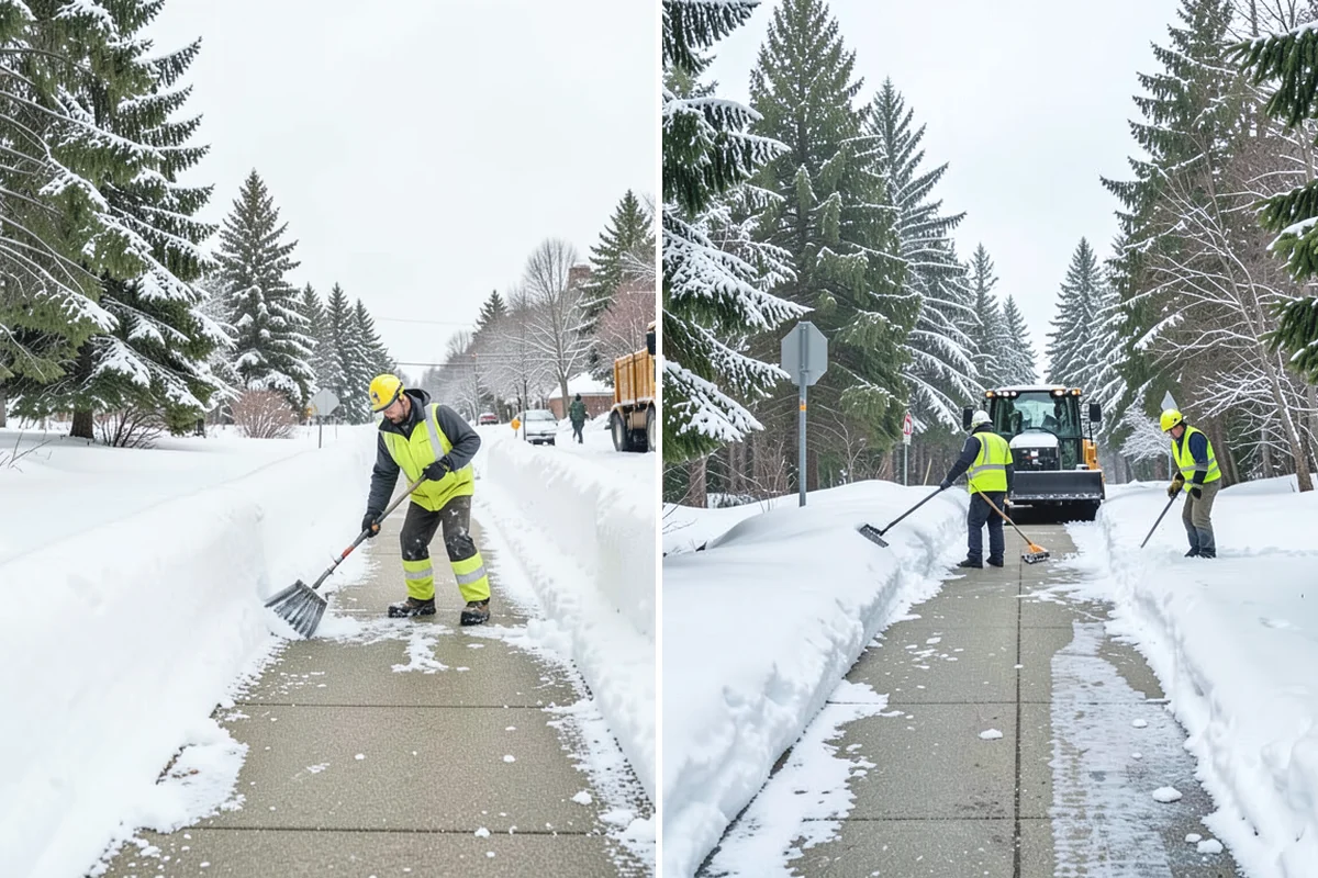 Calcium Chloride Spreading in Woodinville, King County, WA - Identify the coldest, most shaded surfaces that need a stronger deicer