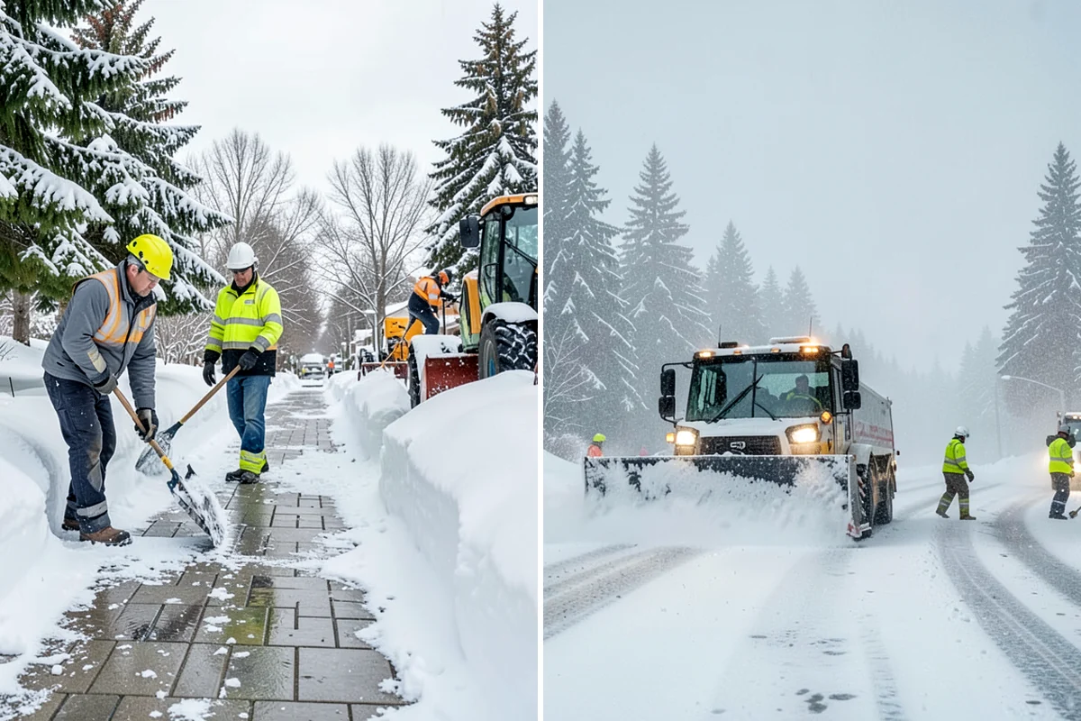 Car Dealership Deicing in Arlington, Snohomish County, WA - Map showroom entrances, service drive, and lot walkways