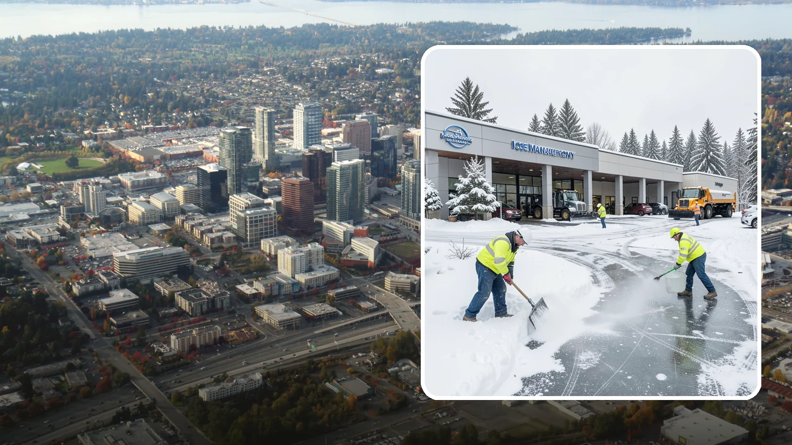 Car Dealership Deicing in Bellevue, King County, WA - Deicing for car dealerships, keeping showroom entrances, customer walkways, and service-lane approaches safe while protecting the...