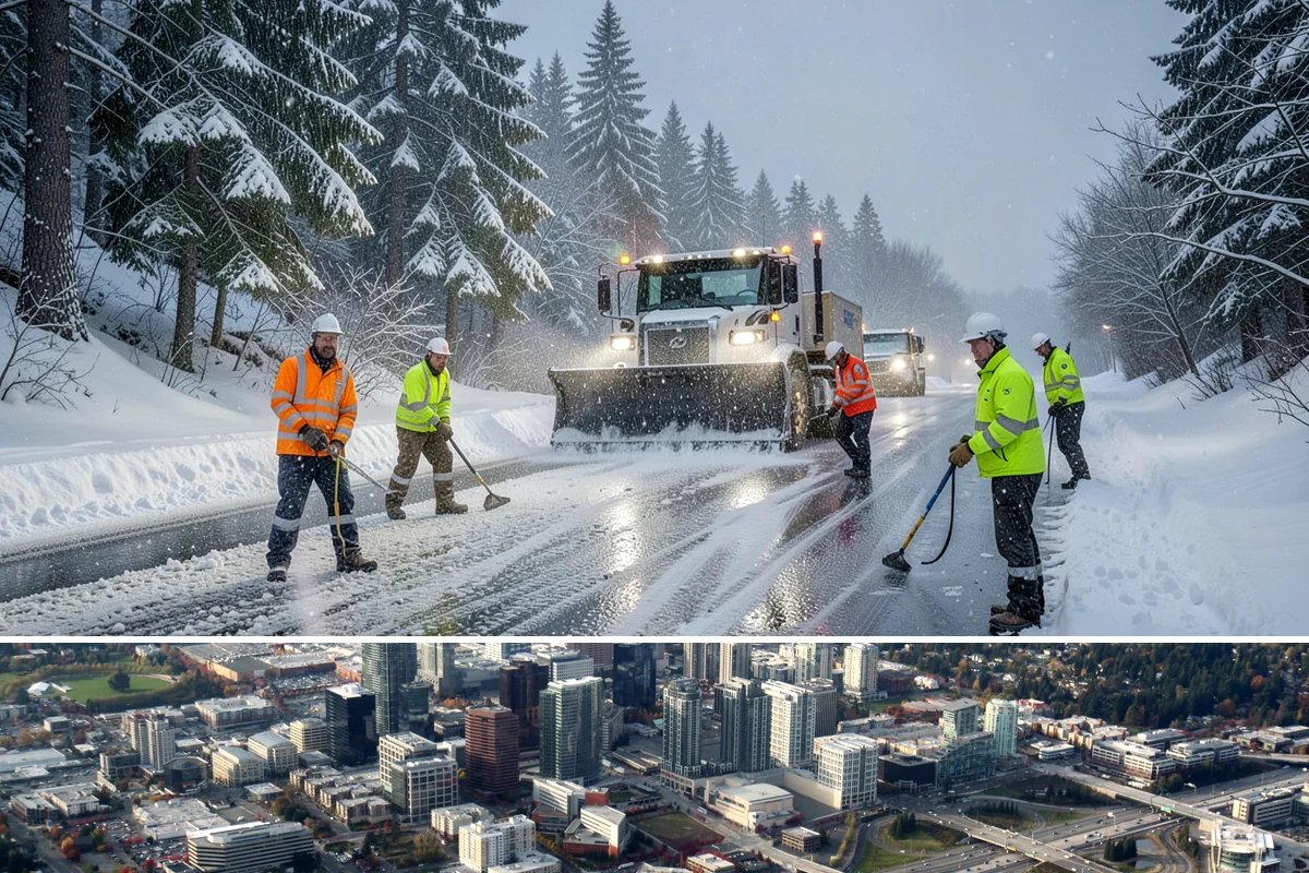Car Dealership Deicing in Bellevue, King County, WA - Service covers the winter season, with readiness on the freezing-rain days that keep both showroom and service-drive traffic...