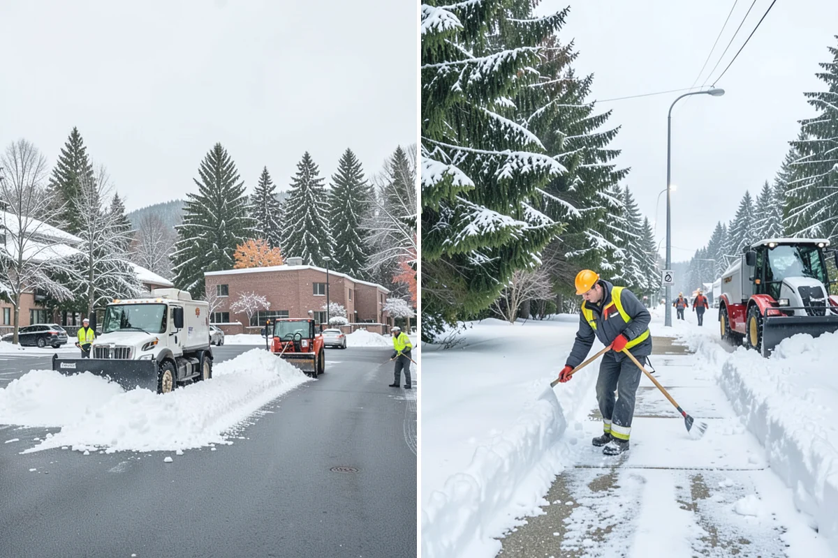 Car Dealership Deicing in Bonney Lake, Pierce County, WA - Map showroom entrances, service drive, and lot walkways