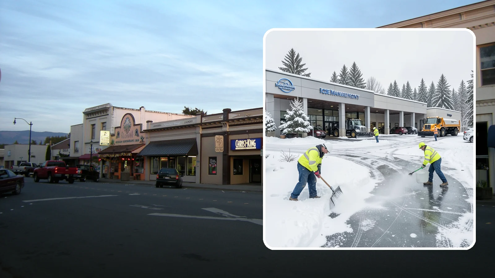 Car Dealership Deicing in Burlington, Skagit County, WA - Deicing for car dealerships, keeping showroom entrances, customer walkways, and service-lane approaches safe while protecting the...