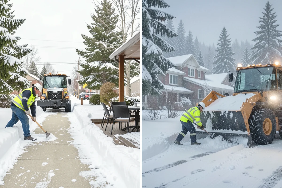 Car Dealership Deicing in Burlington, Skagit County, WA - Map showroom entrances, service drive, and lot walkways