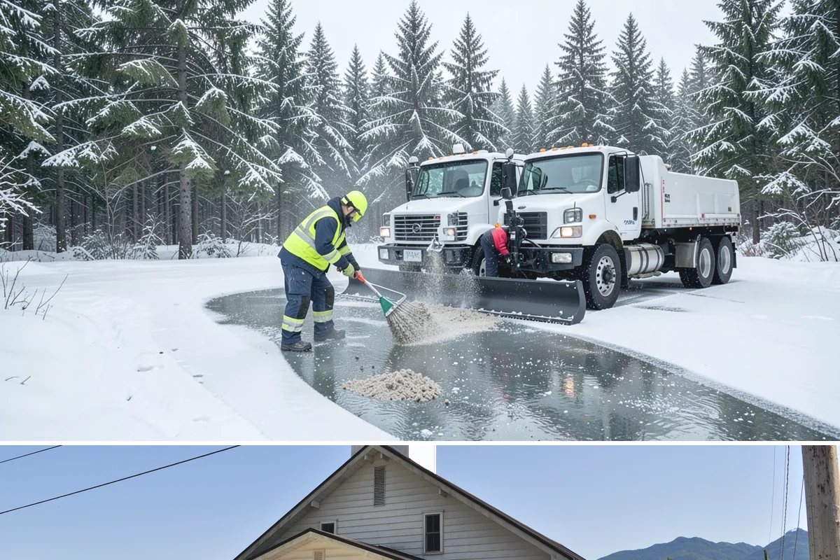 Car Dealership Deicing in Concrete, Skagit County, WA - Service covers the winter season, with readiness on the freezing-rain days that keep both showroom and service-drive traffic...