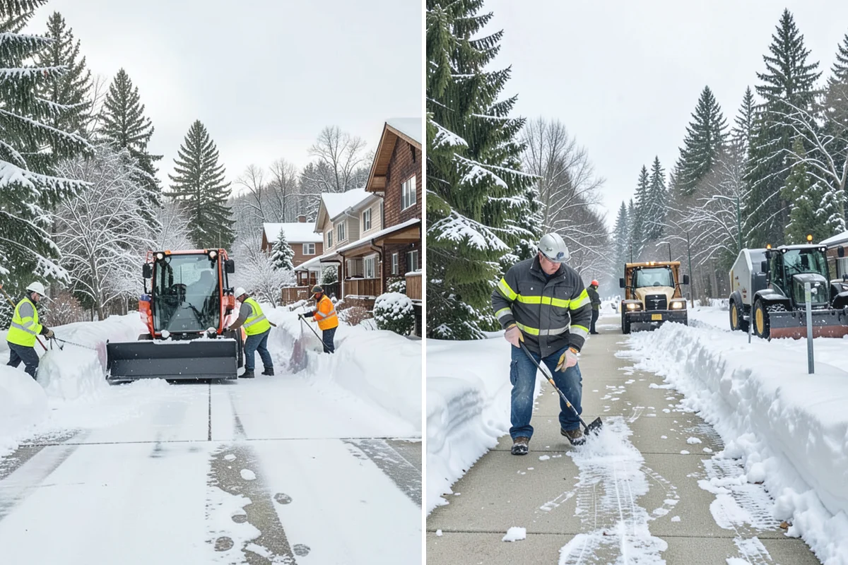 Car Dealership Deicing in Darrington, Snohomish County, WA - Map showroom entrances, service drive, and lot walkways