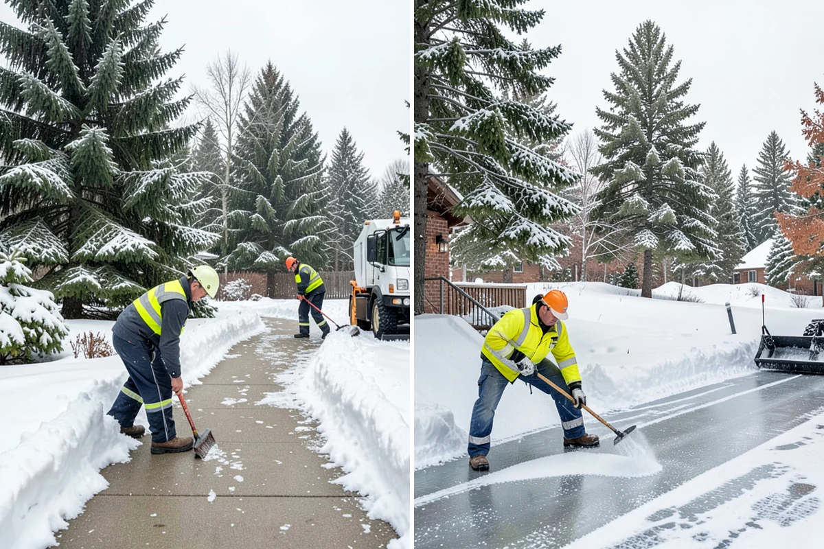 Car Dealership Deicing in Enumclaw, King County, WA - Map showroom entrances, service drive, and lot walkways