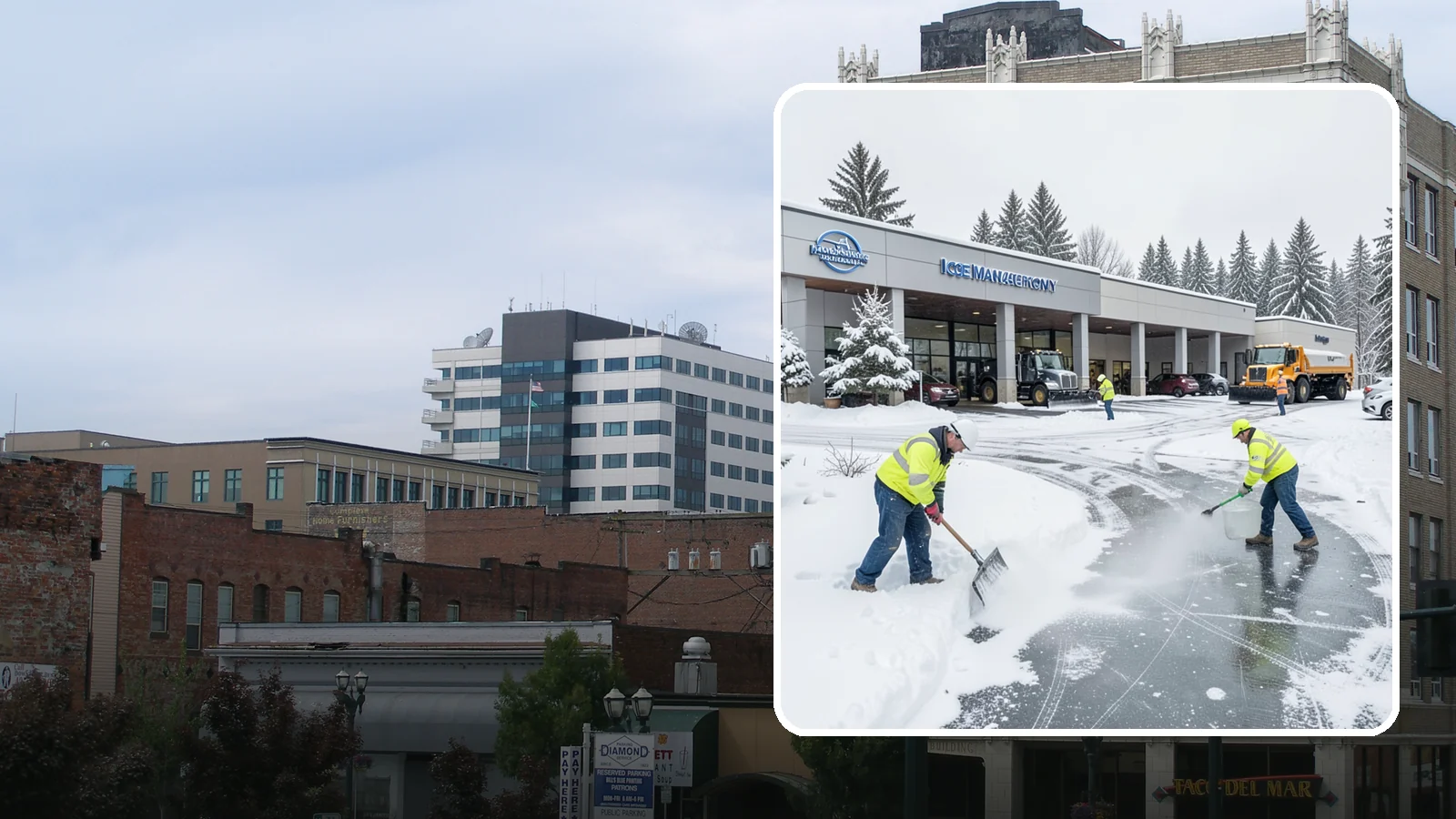 Car Dealership Deicing in Everett, Snohomish County, WA - Deicing for car dealerships, keeping showroom entrances, customer walkways, and service-lane approaches safe while protecting the...