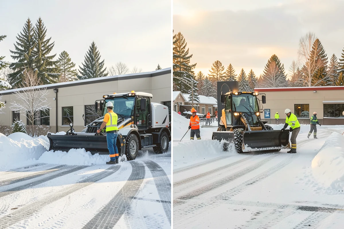 Car Dealership Deicing in Fife, Pierce County, WA - Map showroom entrances, service drive, and lot walkways