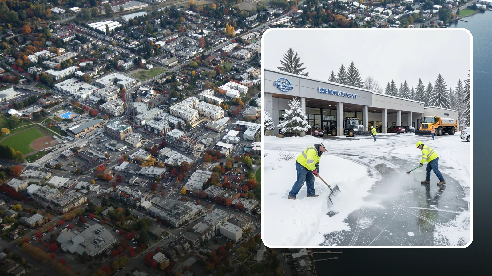 Car Dealership Deicing in Kirkland, King County, WA - Deicing for car dealerships, keeping showroom entrances, customer walkways, and service-lane approaches safe while protecting the...