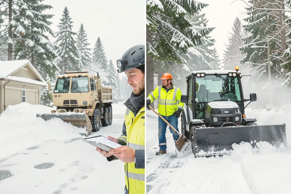 Car Dealership Deicing in Kirkland, King County, WA - Map showroom entrances, service drive, and lot walkways