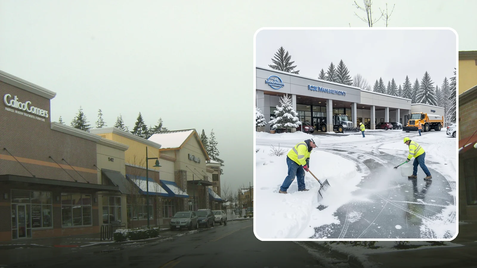 Car Dealership Deicing in Mill Creek, Snohomish County, WA - Deicing for car dealerships, keeping showroom entrances, customer walkways, and service-lane approaches safe while protecting the...