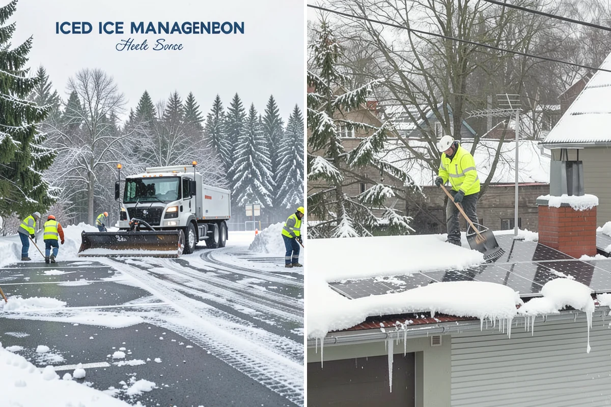 Car Dealership Deicing in Monroe, Snohomish County, WA - Map showroom entrances, service drive, and lot walkways