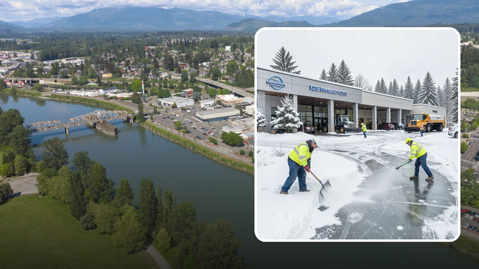 Car Dealership Deicing in Mount Vernon, Skagit County, WA - Deicing for car dealerships, keeping showroom entrances, customer walkways, and service-lane approaches safe while protecting the...