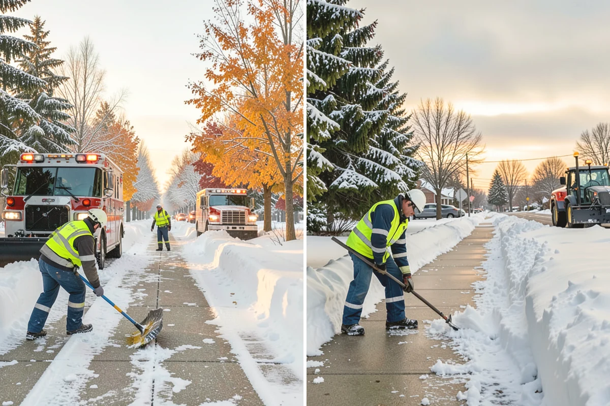 Car Dealership Deicing in Mukilteo, Snohomish County, WA - Map showroom entrances, service drive, and lot walkways