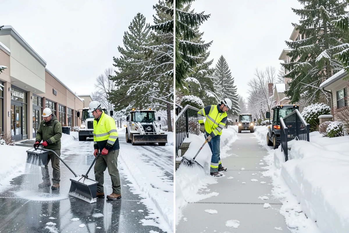 Car Dealership Deicing in Normandy Park, King County, WA - Map showroom entrances, service drive, and lot walkways