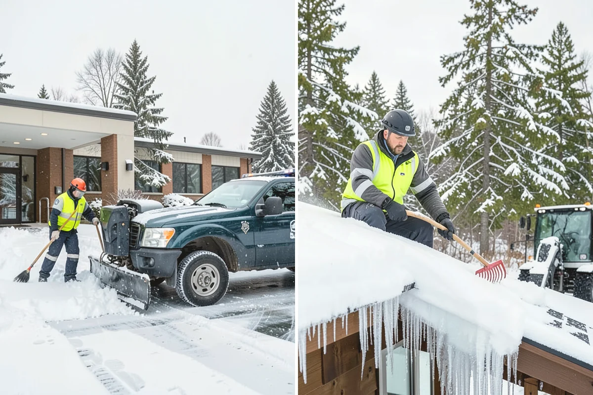 Car Dealership Deicing in North Bend, King County, WA - Map showroom entrances, service drive, and lot walkways