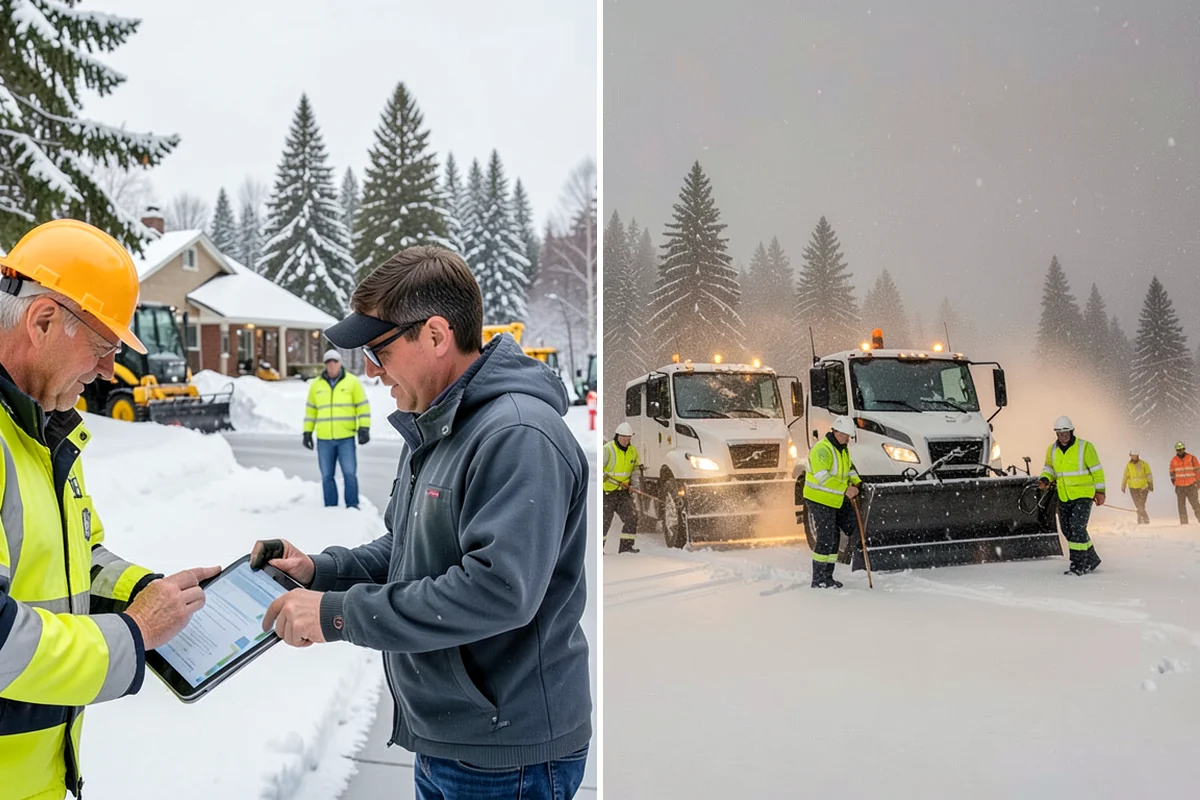 Car Dealership Deicing in Snoqualmie, King County, WA - Map showroom entrances, service drive, and lot walkways