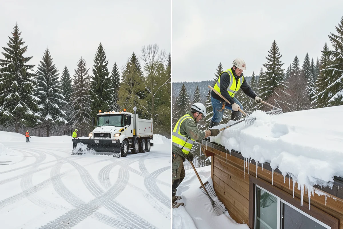 Car Dealership Deicing in Stanwood, Snohomish County, WA - Map showroom entrances, service drive, and lot walkways