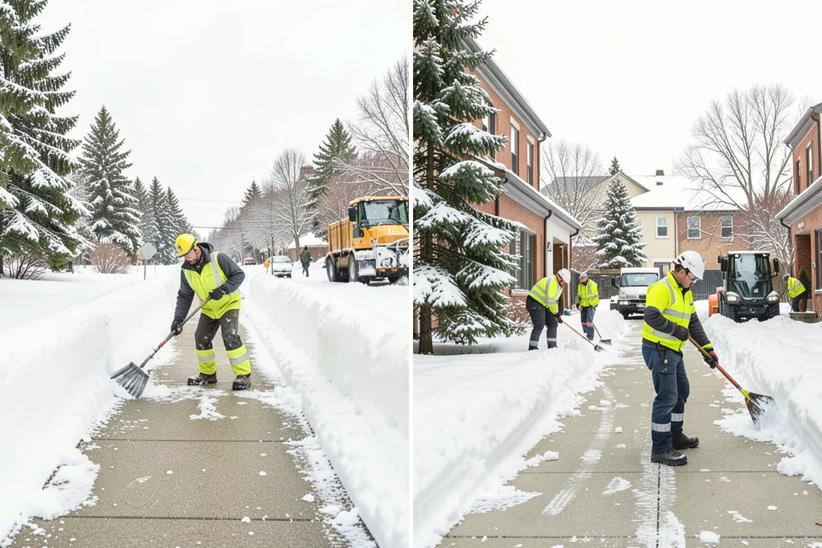 Car Dealership Deicing in Steilacoom, Pierce County, WA - Map showroom entrances, service drive, and lot walkways