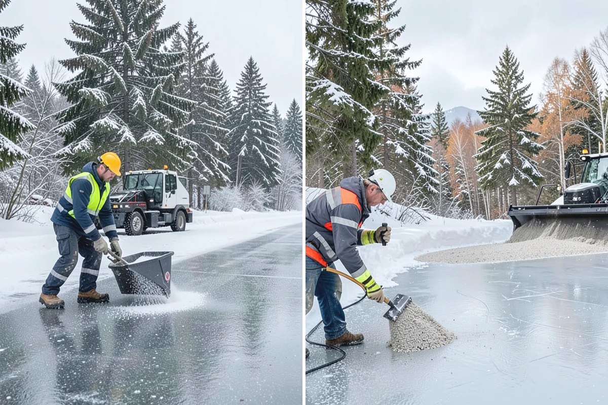 Car Dealership Deicing in Sumner, Pierce County, WA - Map showroom entrances, service drive, and lot walkways