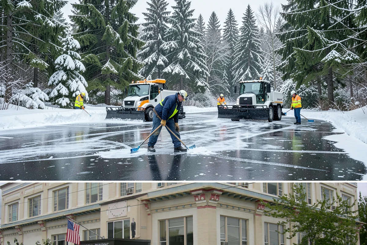 Car Dealership Parking Lot Snow Removal in Anacortes, Skagit County, WA - Car dealership lots across the Puget Sound region need the most winter clearing from December through February during peak freeze...