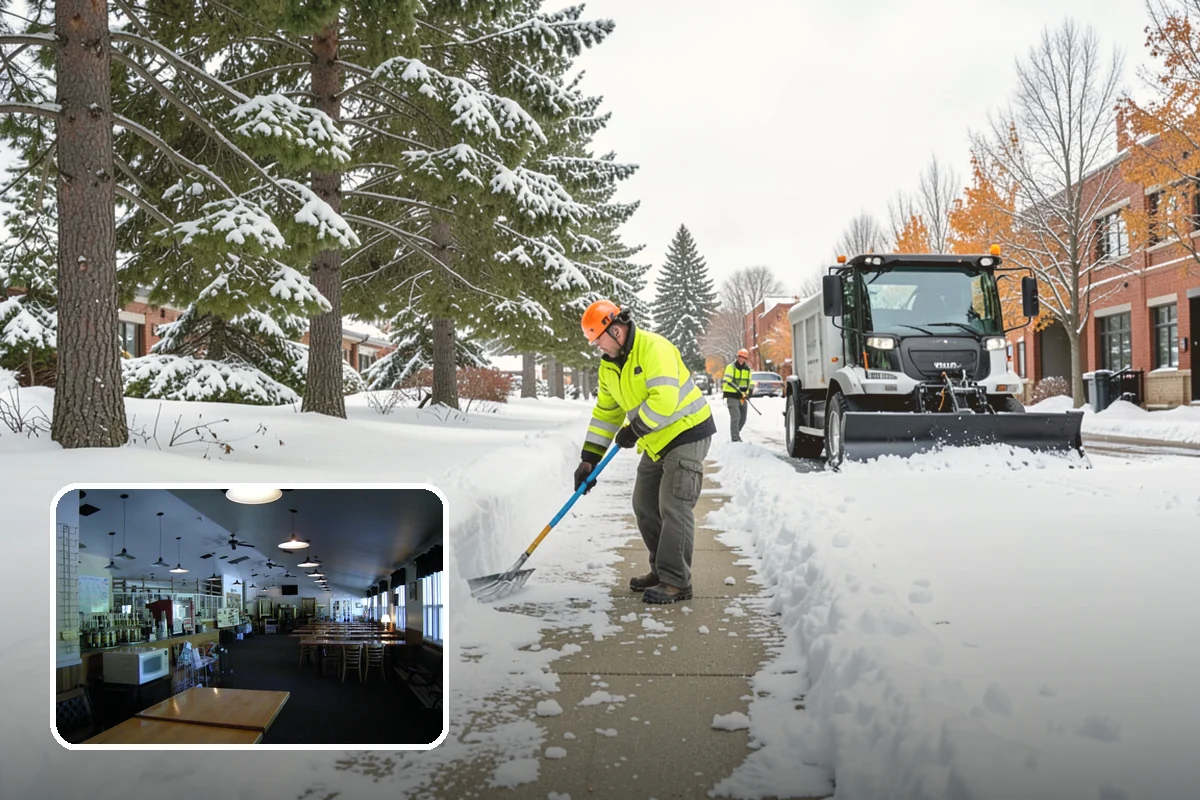 Car Dealership Parking Lot Snow Removal in Black Diamond, King County, WA - Customer parking, showroom, and service drives stay open