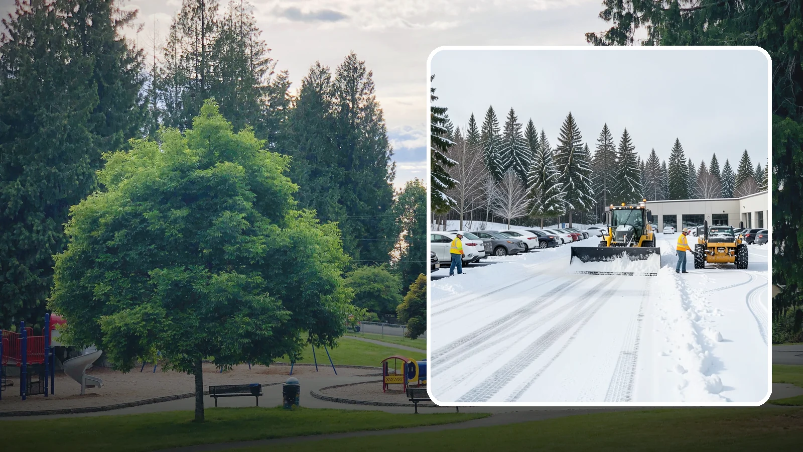 Car Dealership Parking Lot Snow Removal in Bonney Lake, Pierce County, WA - We clear dealership lots and inventory rows so Western Washington shoppers browse and buy through winter weather.