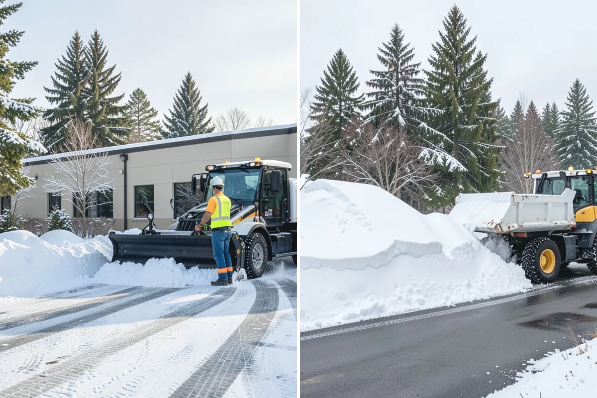 Car Dealership Parking Lot Snow Removal in Bonney Lake, Pierce County, WA - Map customer parking, display rows, and the service drive