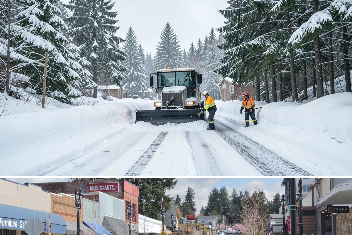 Car Dealership Parking Lot Snow Removal in Bothell, King County, WA - Car dealership lots across the Puget Sound region need the most winter clearing from December through February during peak freeze...