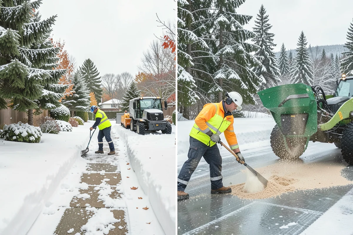 Car Dealership Parking Lot Snow Removal in Burlington, Skagit County, WA - Map customer parking, display rows, and the service drive