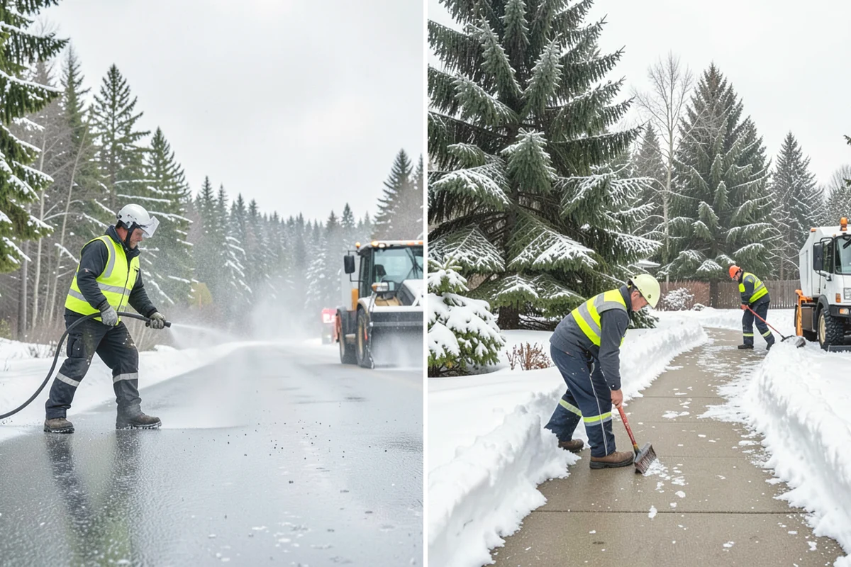 Car Dealership Parking Lot Snow Removal in Carnation, King County, WA - Map customer parking, display rows, and the service drive