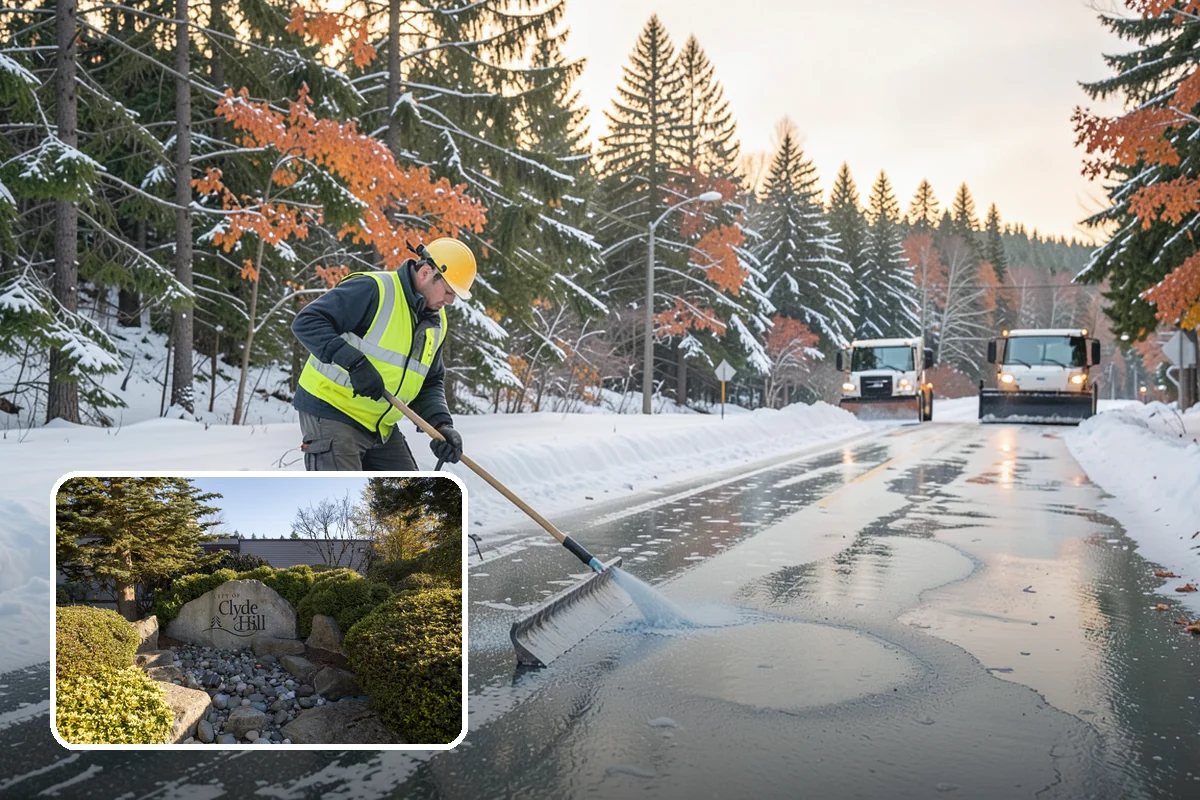 Car Dealership Parking Lot Snow Removal in Clyde Hill, King County, WA - Customer parking, showroom, and service drives stay open