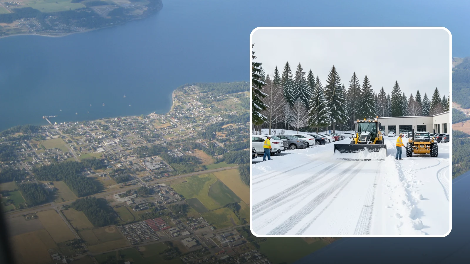 Car Dealership Parking Lot Snow Removal in Coupeville, Island County, WA - We clear dealership lots and inventory rows so Western Washington shoppers browse and buy through winter weather.