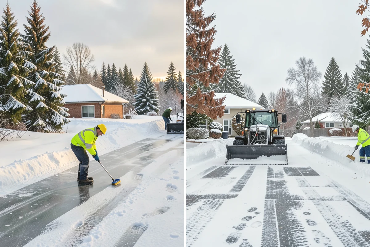 Car Dealership Parking Lot Snow Removal in Covington, King County, WA - Map customer parking, display rows, and the service drive