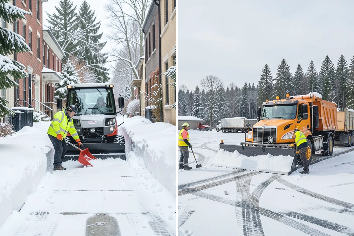Car Dealership Parking Lot Snow Removal in Darrington, Snohomish County, WA - Map customer parking, display rows, and the service drive