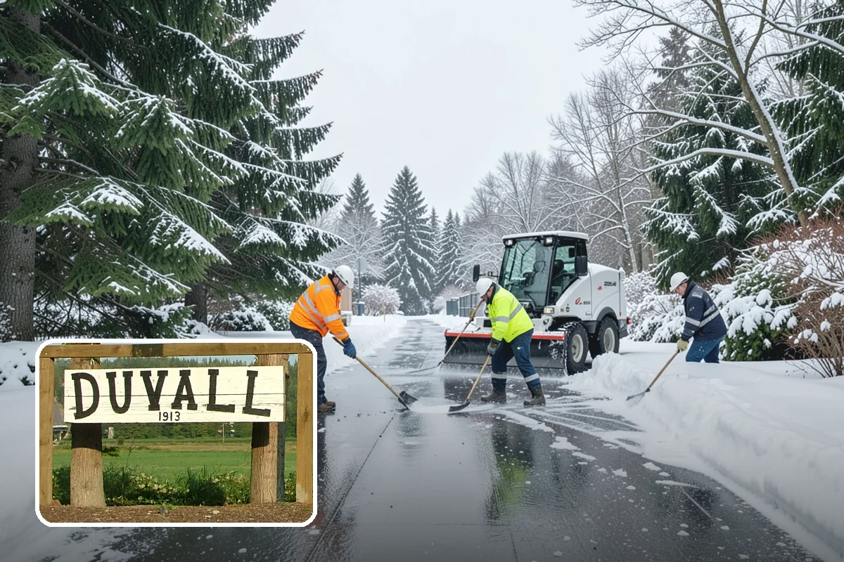 Car Dealership Parking Lot Snow Removal in Duvall, King County, WA - Customer parking, showroom, and service drives stay open