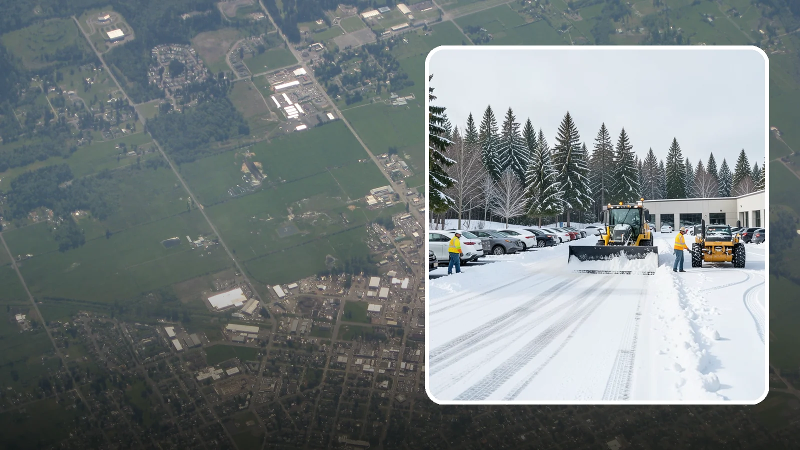 Car Dealership Parking Lot Snow Removal in Enumclaw, King County, WA - We clear dealership lots and inventory rows so Western Washington shoppers browse and buy through winter weather.