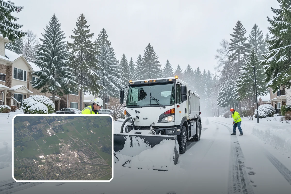 Car Dealership Parking Lot Snow Removal in Enumclaw, King County, WA - Customer parking, showroom, and service drives stay open