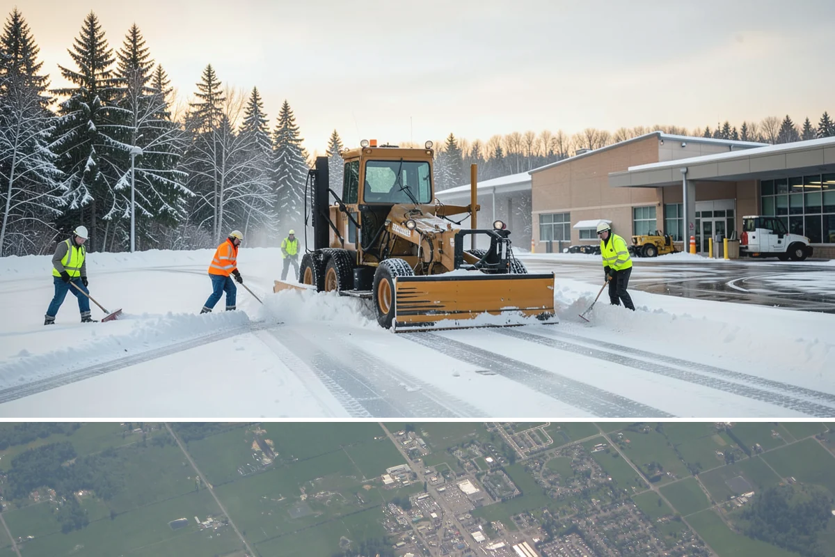 Car Dealership Parking Lot Snow Removal in Enumclaw, King County, WA - Car dealership lots across the Puget Sound region need the most winter clearing from December through February during peak freeze...