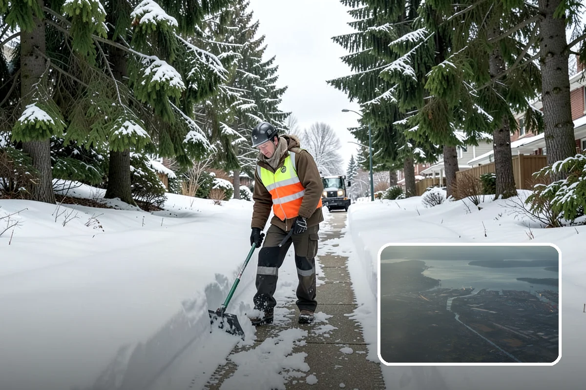 Car Dealership Parking Lot Snow Removal in Fife, Pierce County, WA - Customer parking, showroom, and service drives stay open