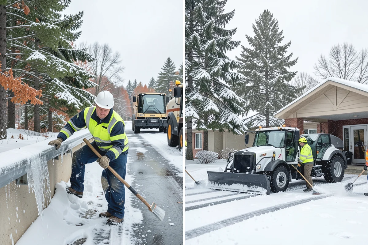 Car Dealership Parking Lot Snow Removal in Gold Bar, Snohomish County, WA - Map customer parking, display rows, and the service drive