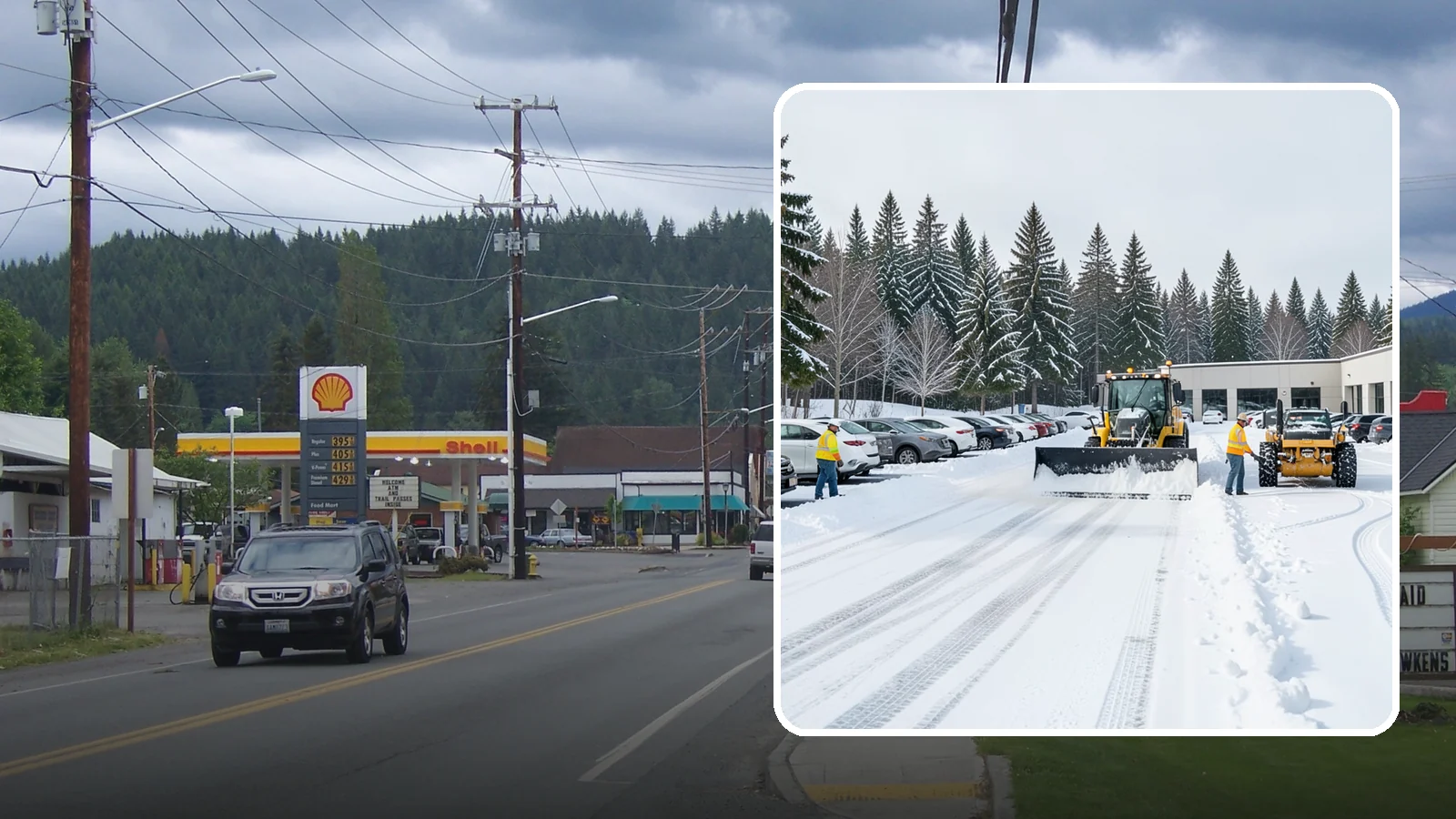 Car Dealership Parking Lot Snow Removal in Granite Falls, Snohomish County, WA - We clear dealership lots and inventory rows so Western Washington shoppers browse and buy through winter weather.