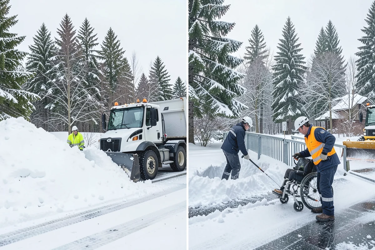 Car Dealership Parking Lot Snow Removal in Hamilton, Skagit County, WA - Map customer parking, display rows, and the service drive
