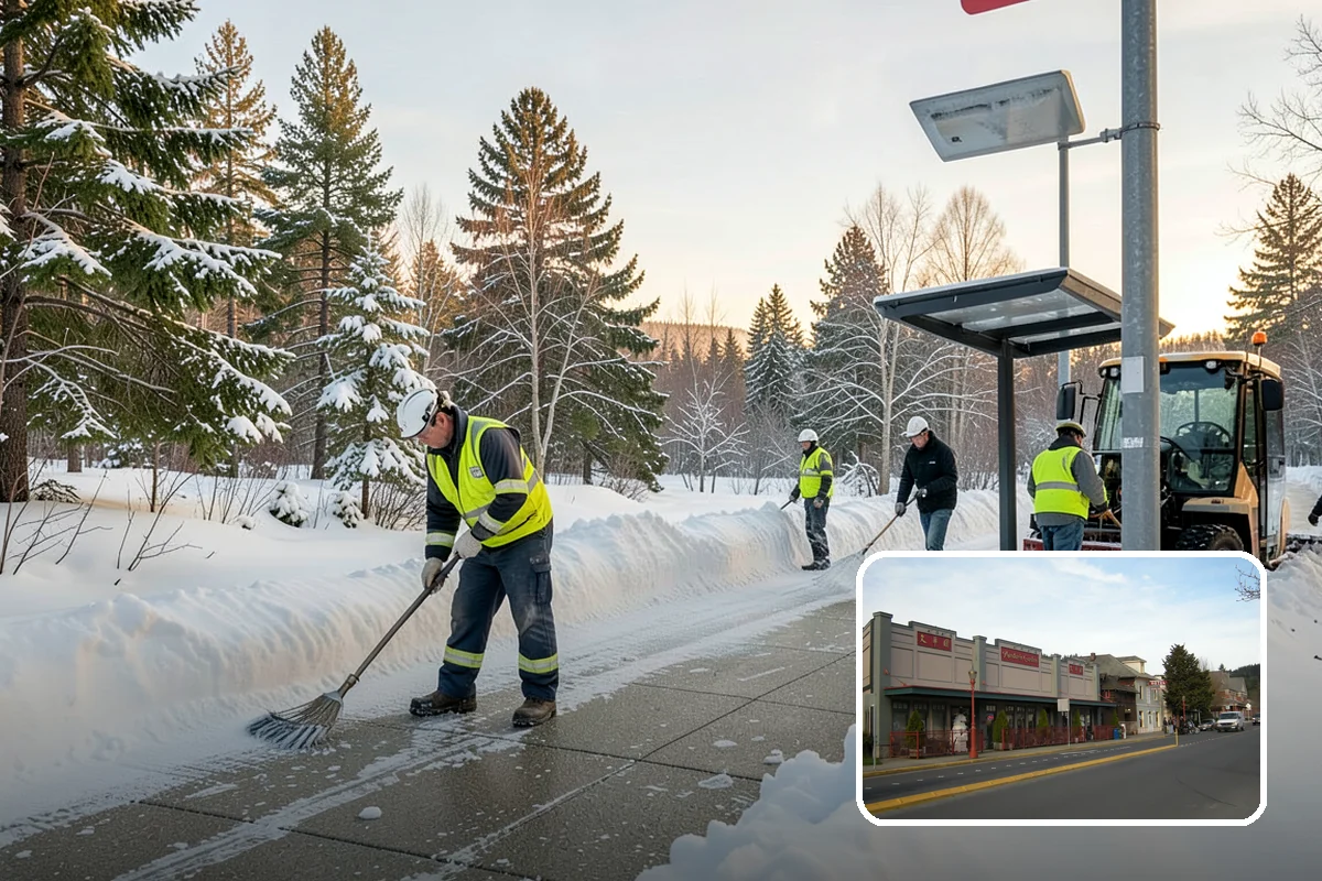 Car Dealership Parking Lot Snow Removal in Issaquah, King County, WA - Customer parking, showroom, and service drives stay open