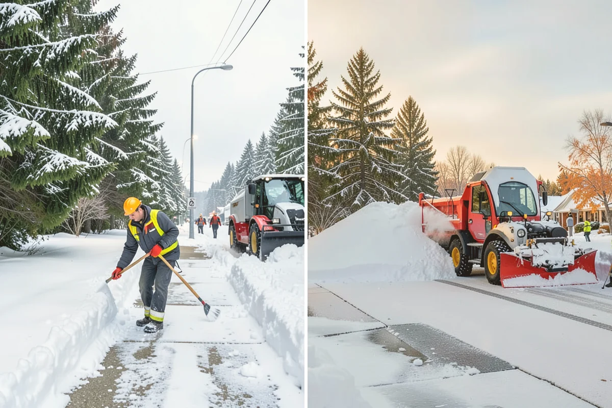 Car Dealership Parking Lot Snow Removal in Kirkland, King County, WA - Map customer parking, display rows, and the service drive