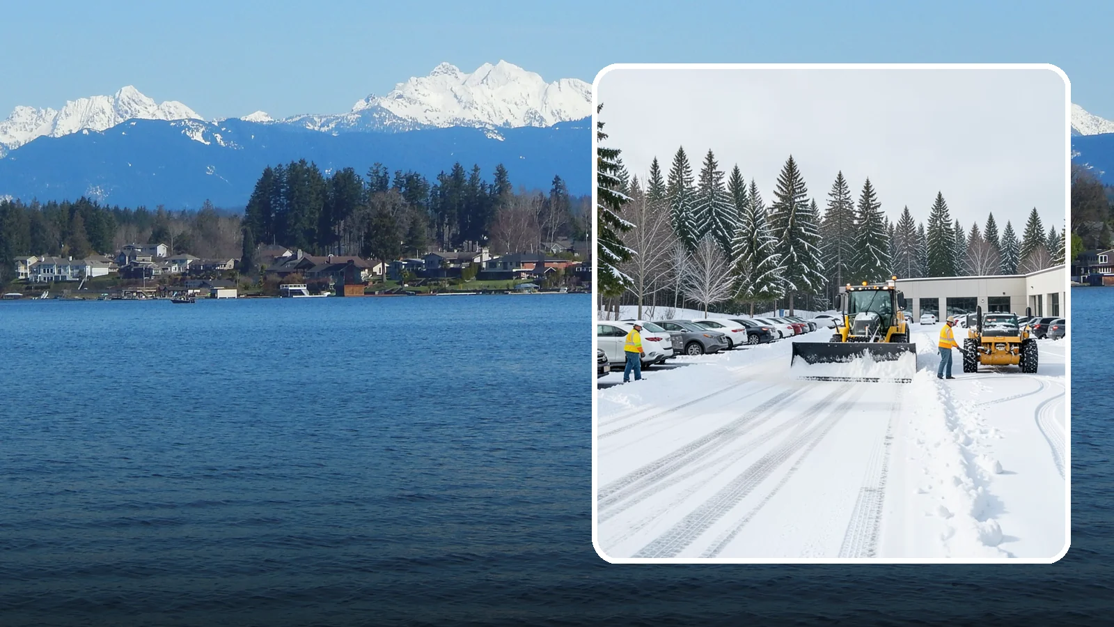 Car Dealership Parking Lot Snow Removal in Lake Stevens, Snohomish County, WA - We clear dealership lots and inventory rows so Western Washington shoppers browse and buy through winter weather.