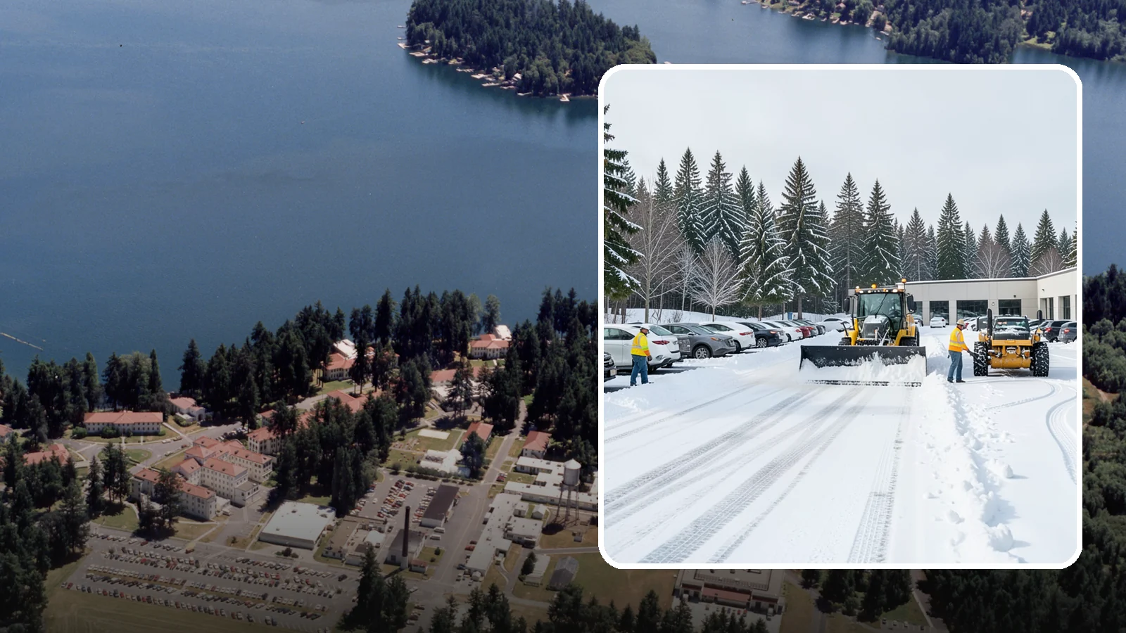 Car Dealership Parking Lot Snow Removal in Lakewood, Pierce County, WA - We clear dealership lots and inventory rows so Western Washington shoppers browse and buy through winter weather.
