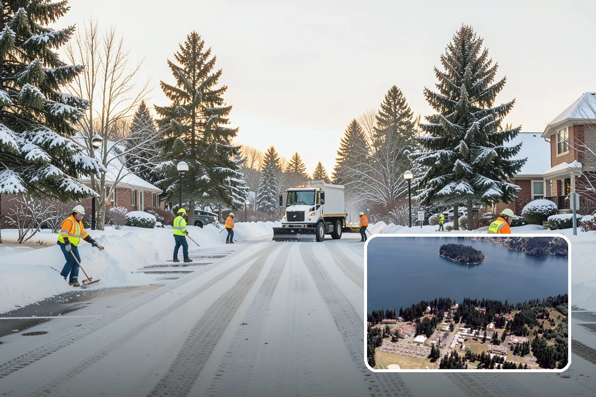 Car Dealership Parking Lot Snow Removal in Lakewood, Pierce County, WA - Customer parking, showroom, and service drives stay open