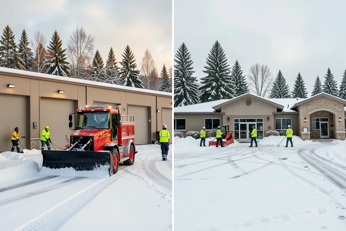 Car Dealership Parking Lot Snow Removal in Lakewood, Pierce County, WA - Map customer parking, display rows, and the service drive
