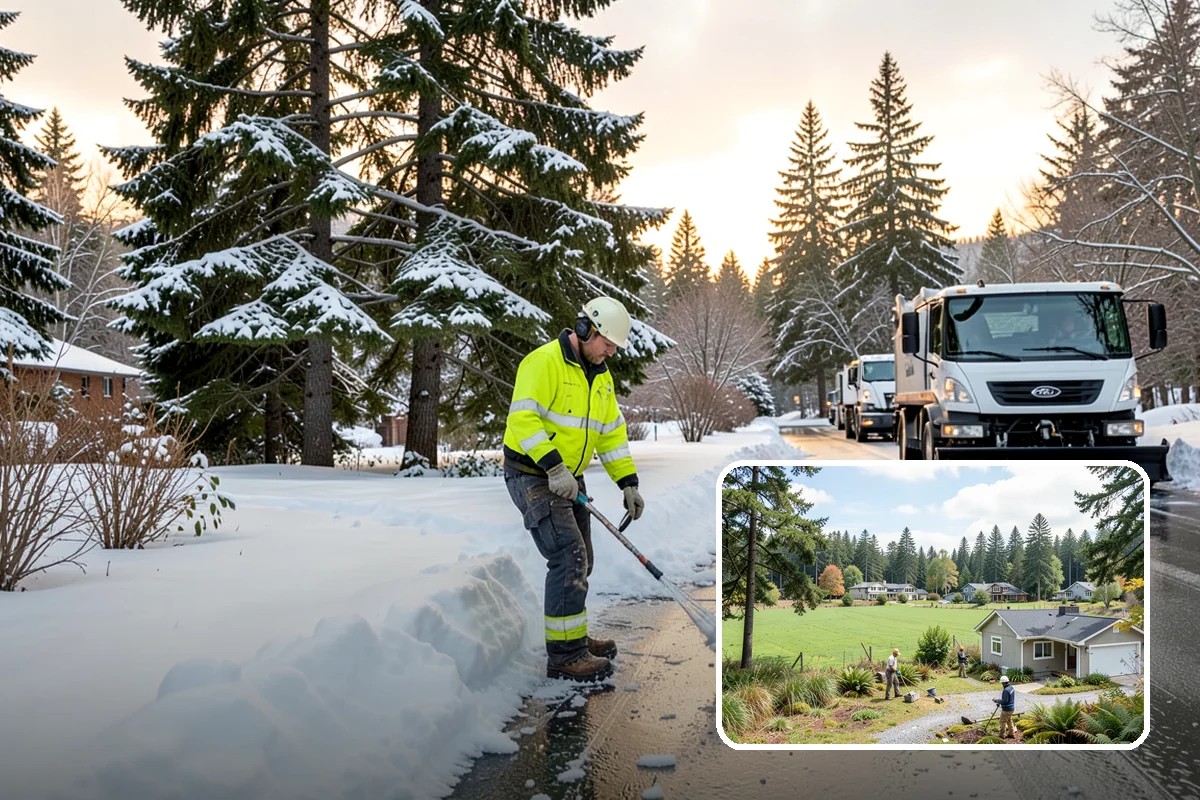 Car Dealership Parking Lot Snow Removal in Lyman, Skagit County, WA - Customer parking, showroom, and service drives stay open